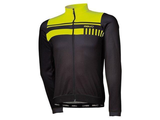 Agu Naro LM fietsshirt met lange mouwen geel