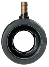 Allpa Radice Zwevend rubber binnenlager met waterinlaat, Ø25mm & koker Ø39mm