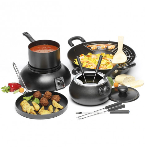 Bestron DKEL165 5 in 1 partyset (wok fondue grillset)