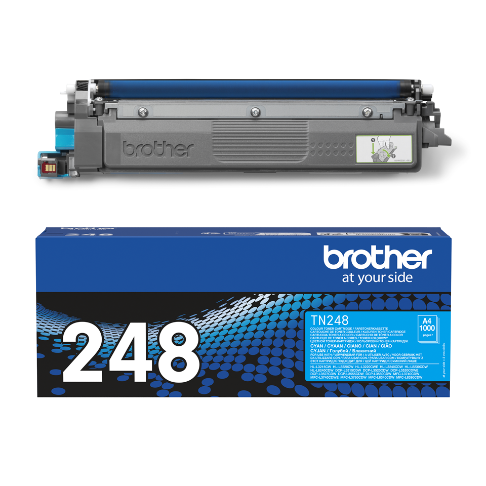 Brother TN-248C print capaciteit tot 1000 pagina's