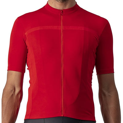Castelli Classifica fietsshirt korte mouwen rood heren