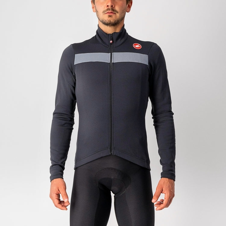 Castelli Puro 3 fietsshirt lange mouwen zwart heren