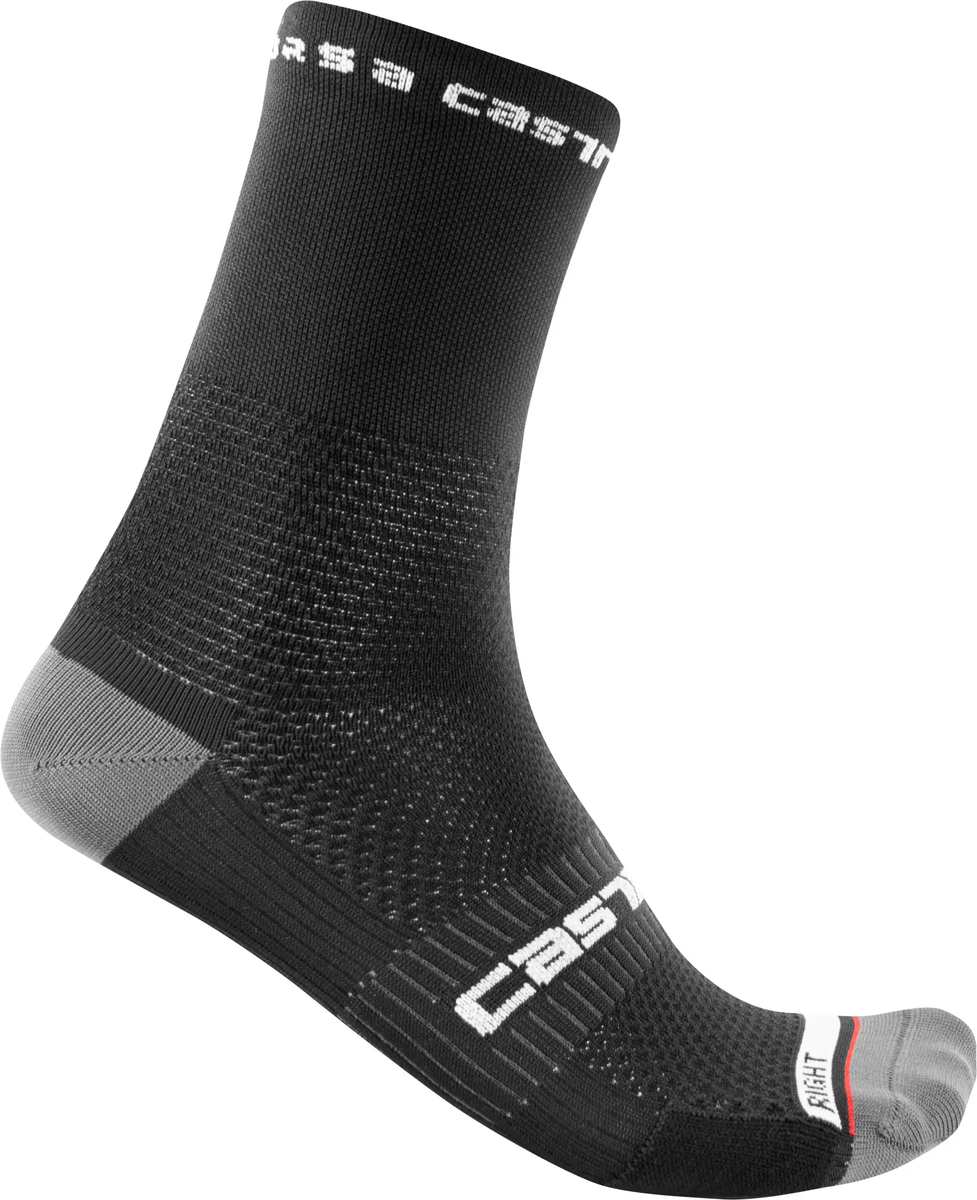 Castelli Rosso Corsa Pro 15 fietssokken zwart