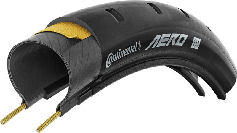 Continental Aero 111 TR racefiets vouwband zwart