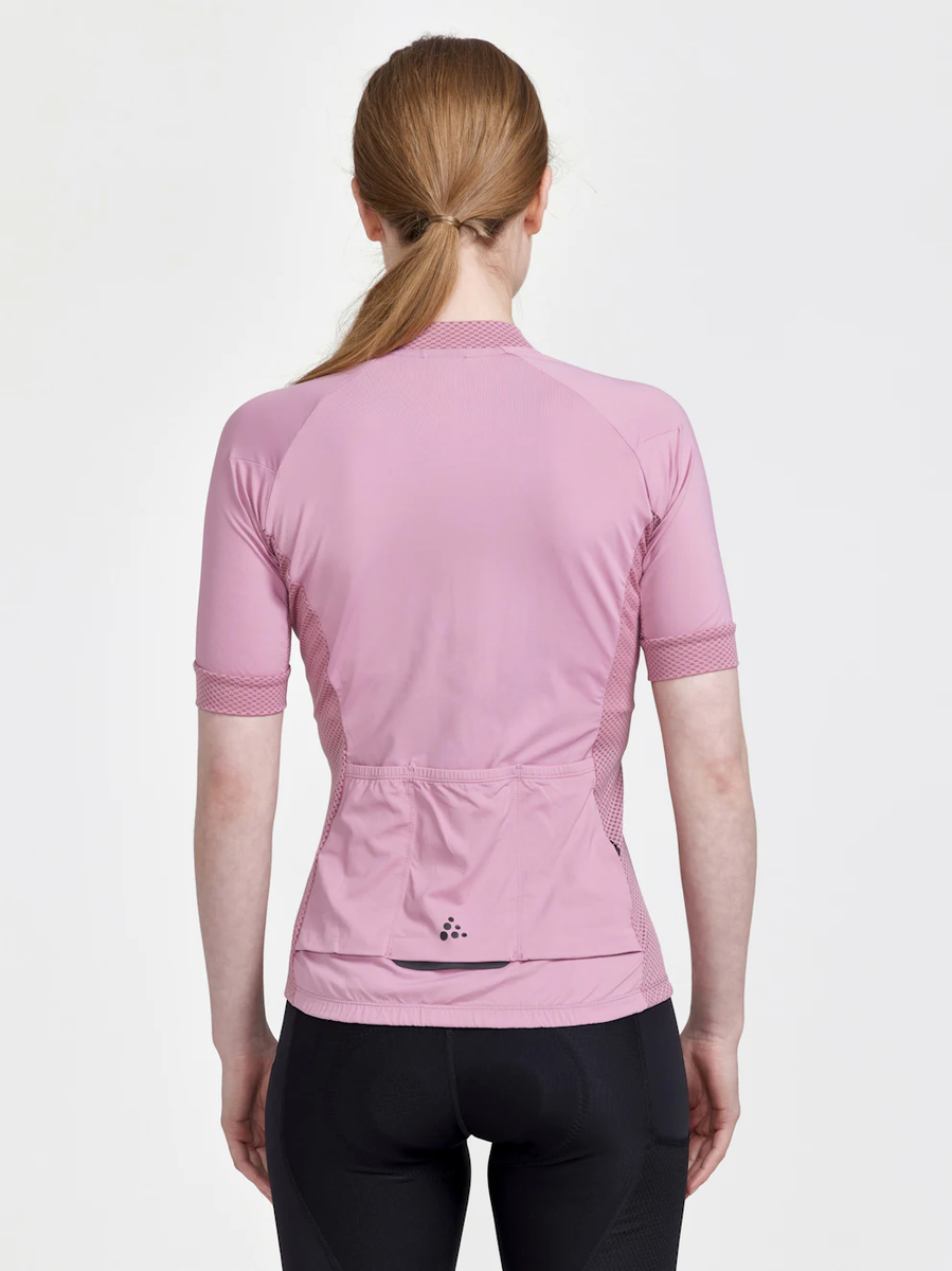 Craft ADV Endurance Jersey fietsshirt korte mouwen roze dames