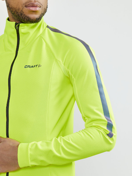 Craft ADV Softshell Jacket fietsjack geel heren