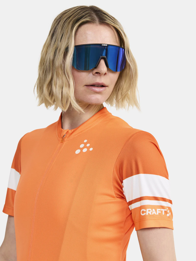 Craft Core Endurance Logo W fietsshirt korte mouwen oranje dames