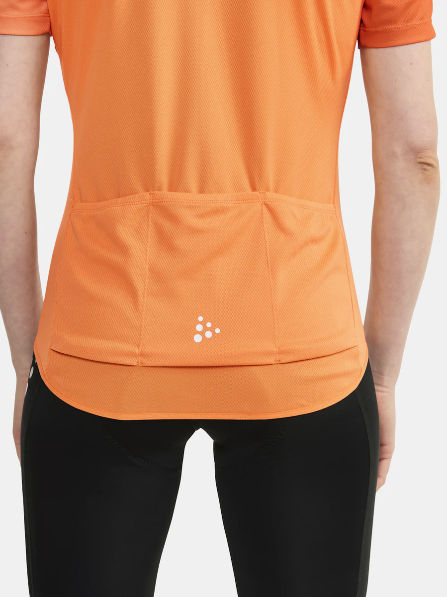 Craft Core Endurance Logo W fietsshirt korte mouwen oranje dames