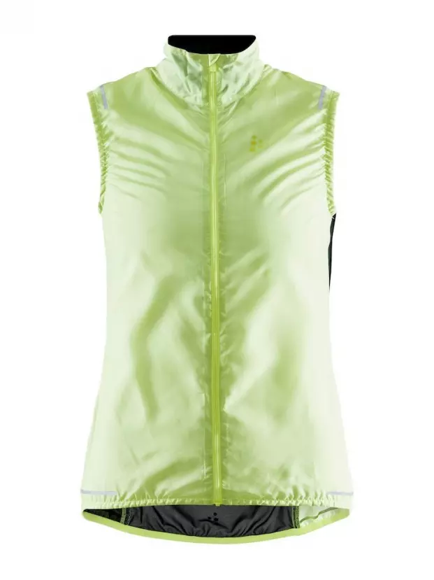 Craft Essence Light Wind vest fiets windvest geel dames