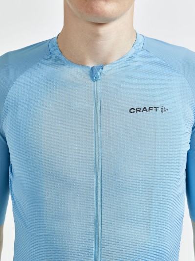 Craft Pro Nano Jersey fietsshirt korte mouwen lichtblauw heren