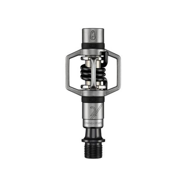 Crankbrothers Eggbeater 2 MTB pedalen zwart/zilver (met schoenplaatjes)