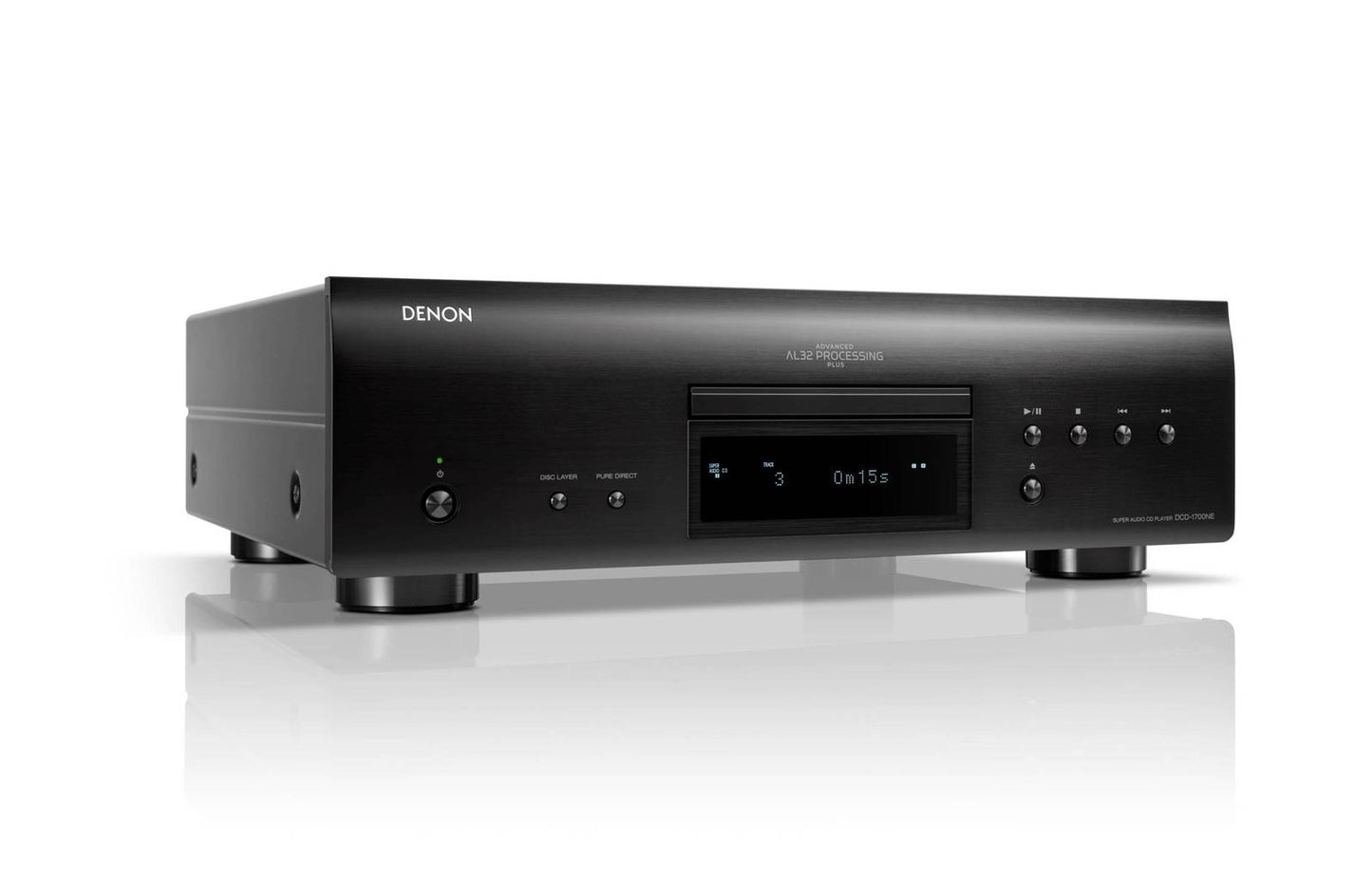 Denon DCD1700NEBKE2 CD speler geschikt voor CD en SACD resolutie