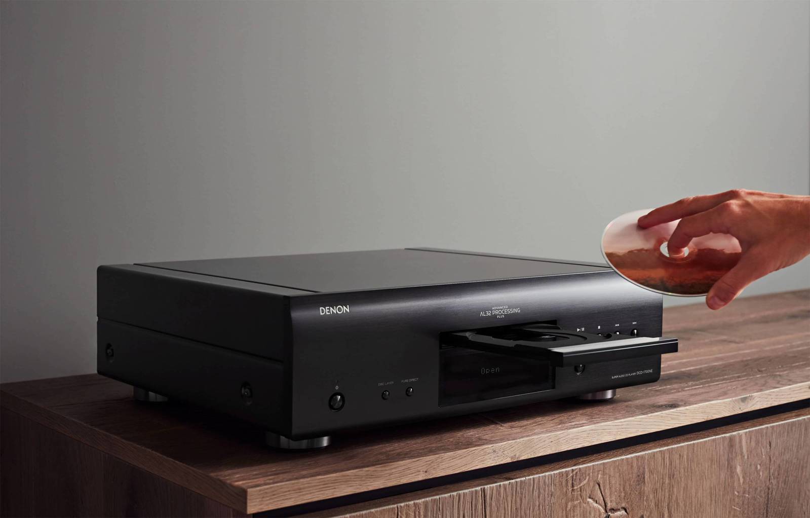 Denon DCD1700NEBKE2 CD speler geschikt voor CD en SACD resolutie