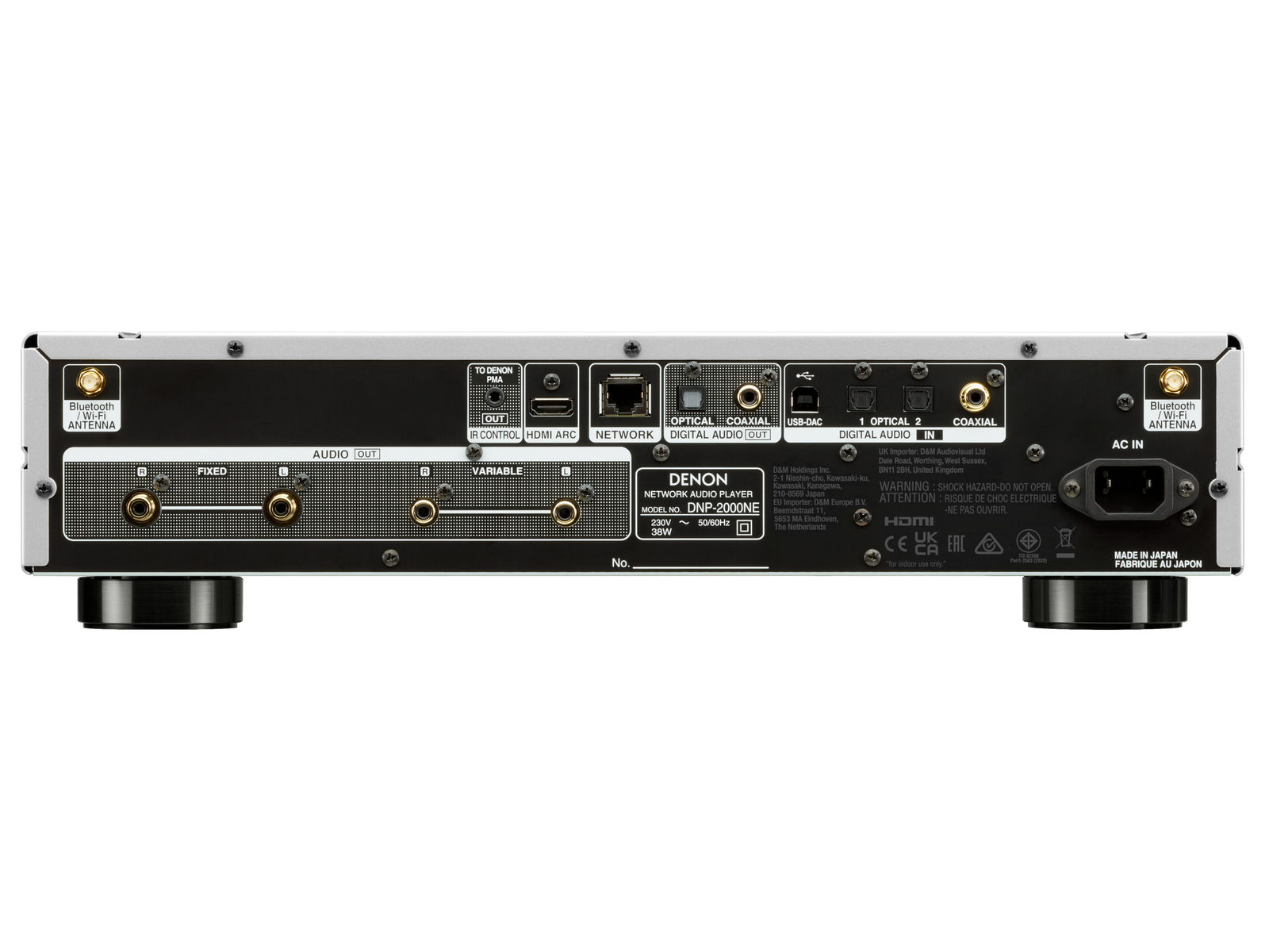 Denon DNP-2000NE zilver netwerk audio speler