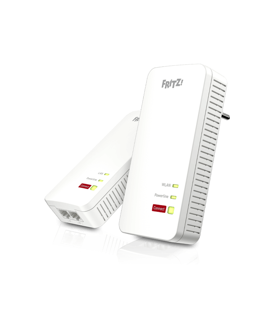 Fritz! Powerline1240AX Wlan set netwerkapparaten via de 220V contactdoos in het thuisnetwerk