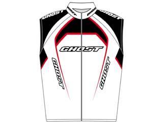 Ghost Team-trikot heren fietswintervest