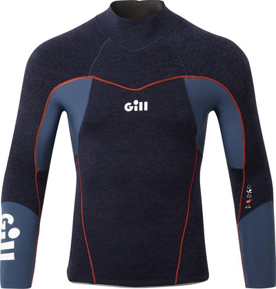 Gill Race FireCell Top 3.5 mm wetsuit top blauw heren