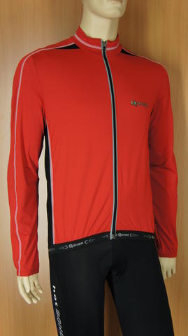 Gonso TOBAGO fietsshirt lange mouwen rood heren