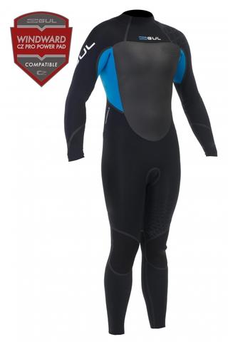 Gul Profile Heren 3/2mm Blindstich Steamer wetsuit met lange armen en benen