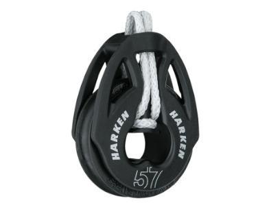 Harken 2151 1-schijfs 57C T2 loop Carbo blok