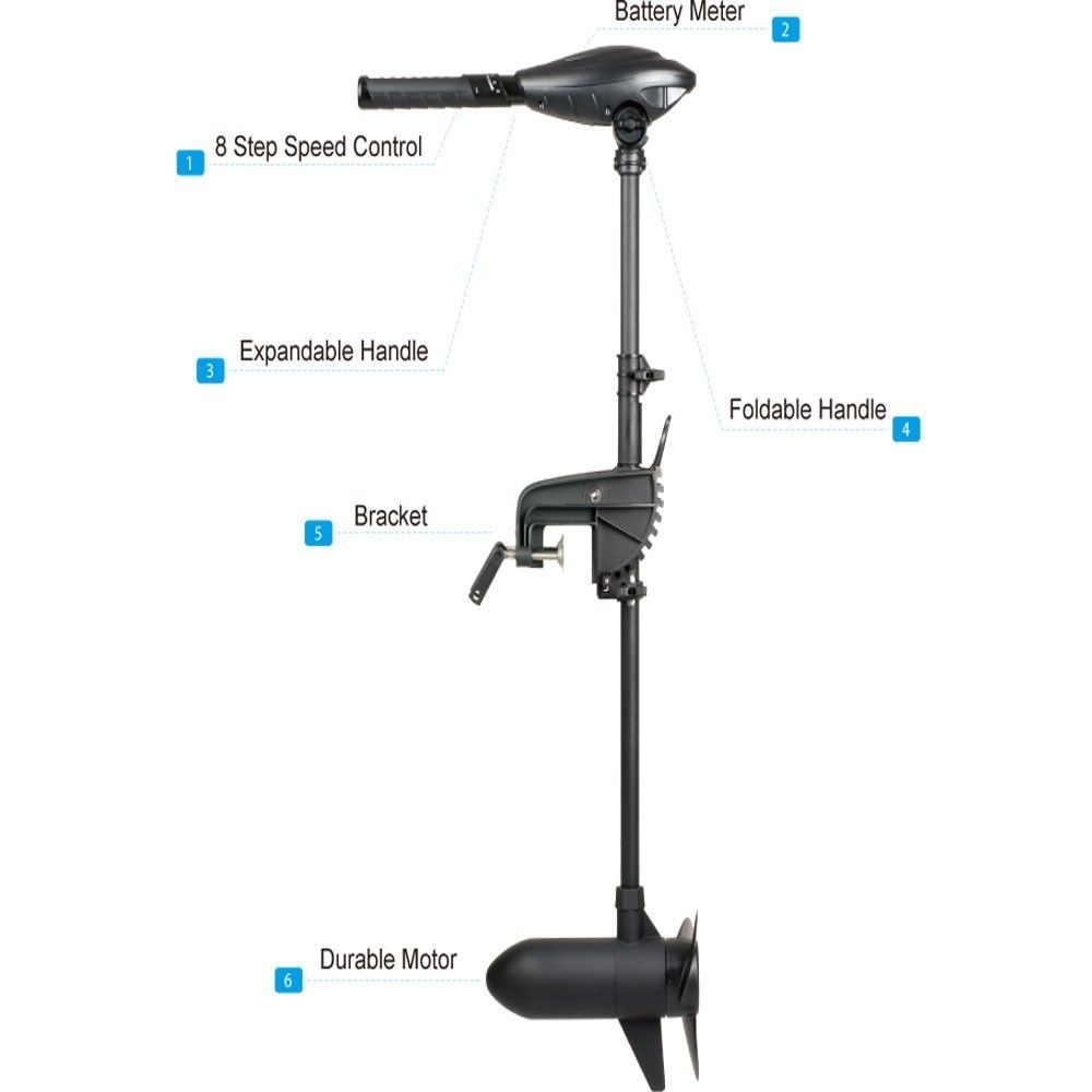 Haswing Osapian 55 elektrische buitenboordmotor 12 Volt