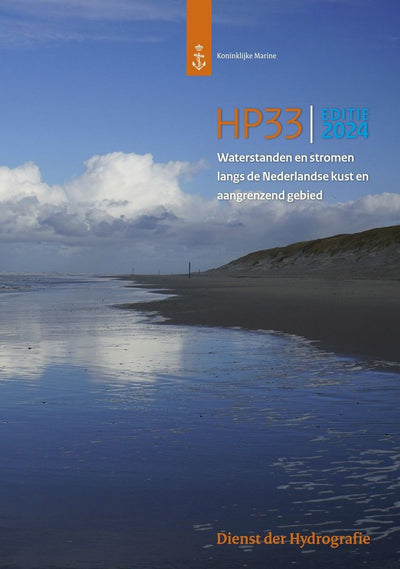 Hydrografische Kaart HP33 waterstanden en stromen 2024