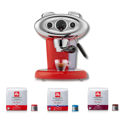 Illy X7.1 Koffiemachine rood met 108 Iperespresso capsules