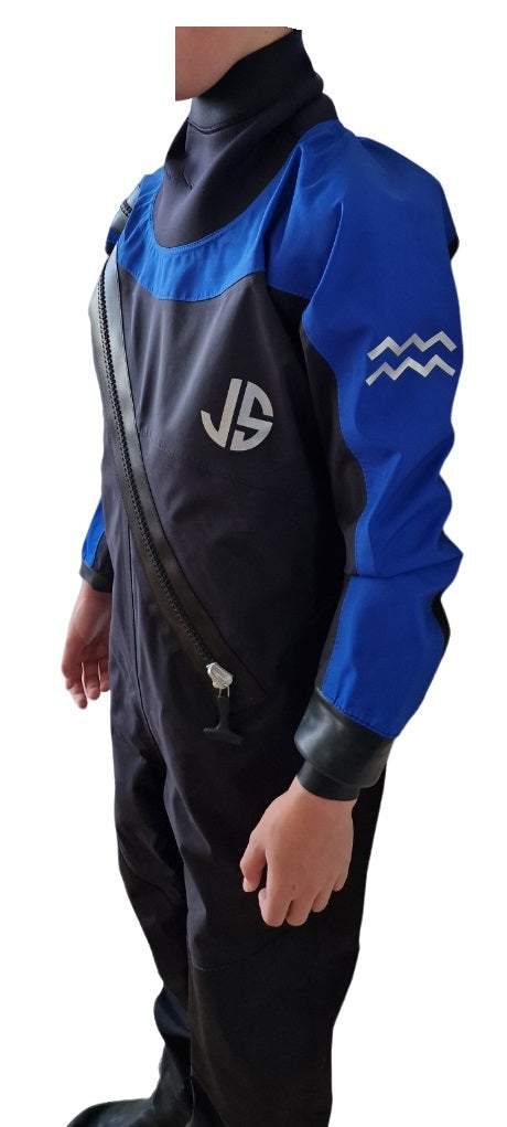 JS Watersports Hydro Dry junior droogpak zwart/blauw