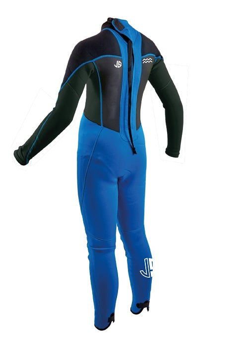 JS Watersports Maui Flex 3/2 fullsuit wetsuit zwart/blauw junior