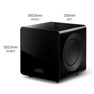 Kef KC92 zwart actieve subwoofer