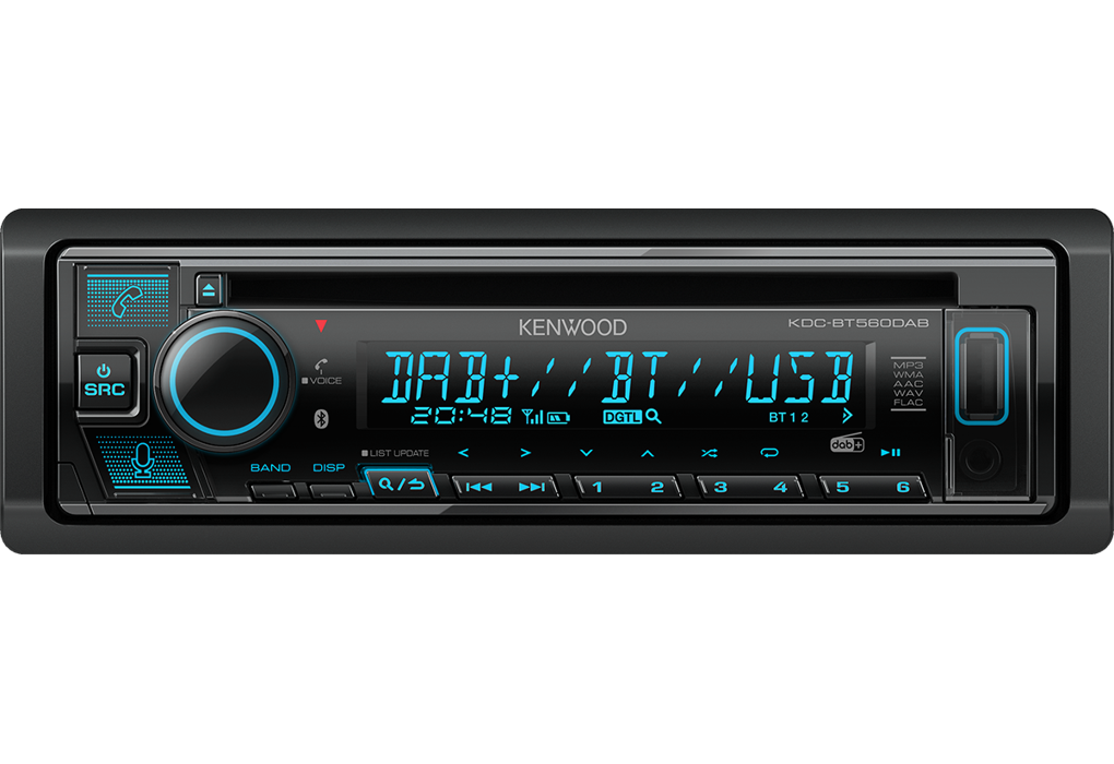Kenwood KDC-BT560DAB Autoradio met CD-speler en FM met DAB+ tuner