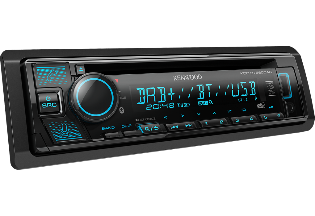 Kenwood KDC-BT560DAB Autoradio met CD-speler en FM met DAB+ tuner