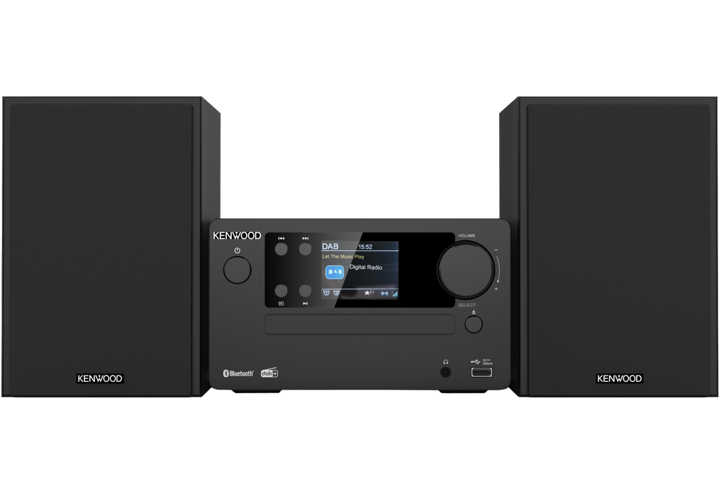 Kenwood M-725DAB-B Micro Set met CD-speler en speakers