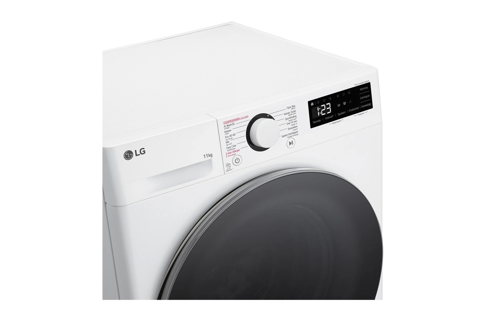 LG F4WR5011S1W wasmachine met direct drive motor en stoom functie