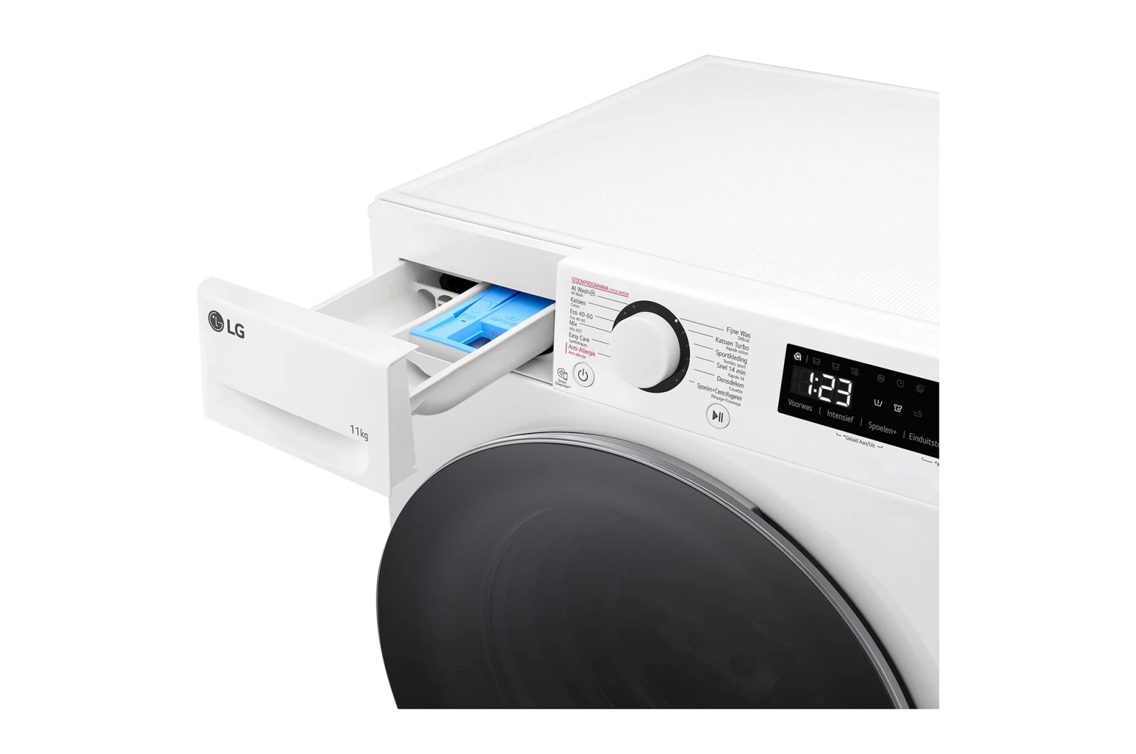 LG F4WR5011S1W wasmachine met direct drive motor en stoom functie