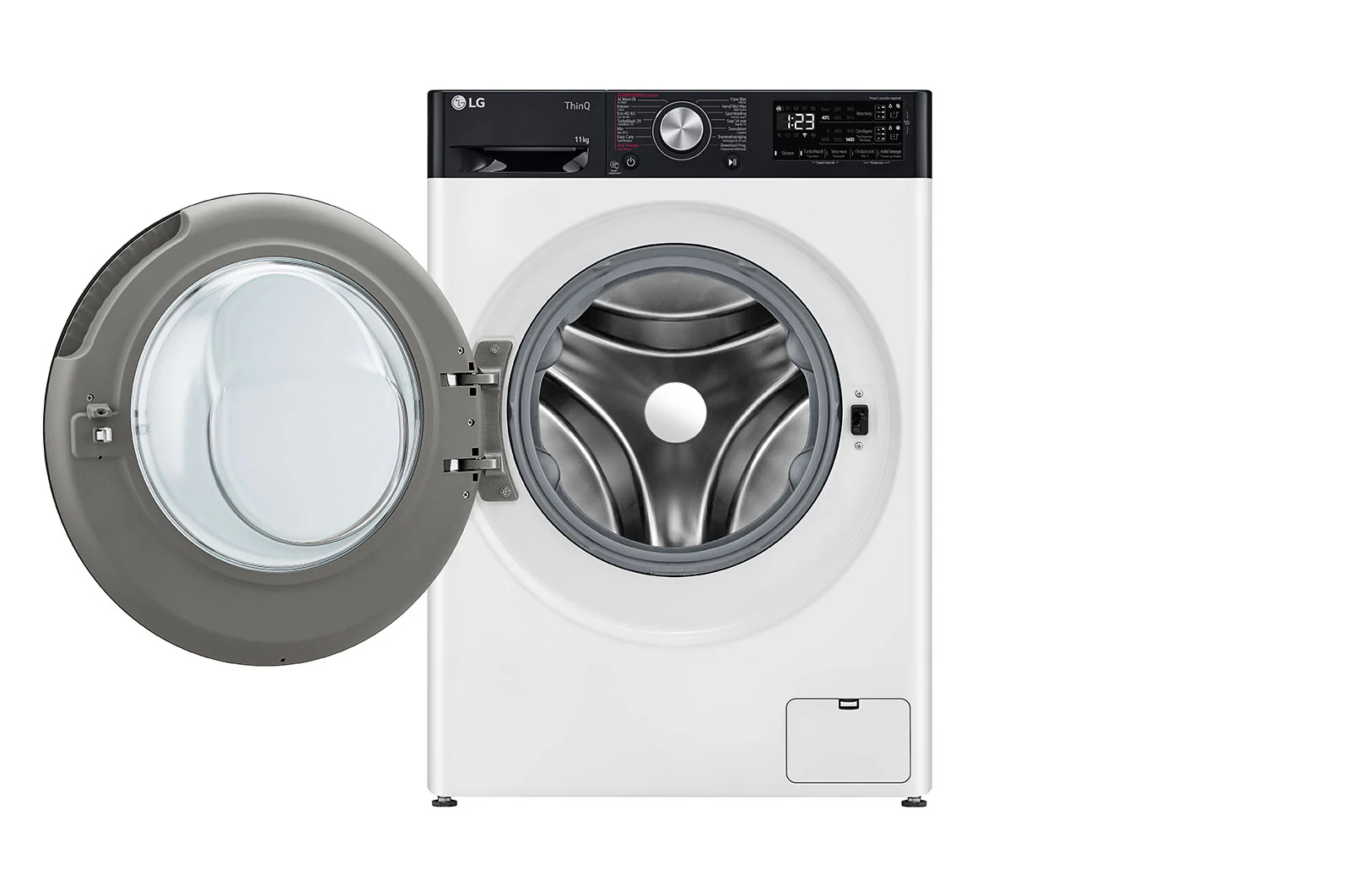 LG F4WR7511SYW wasmachine met wifi, turbo was, stoom, auto dosering