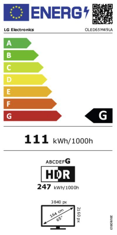 LG OLED65M49LA Frameless design Smart Televisie