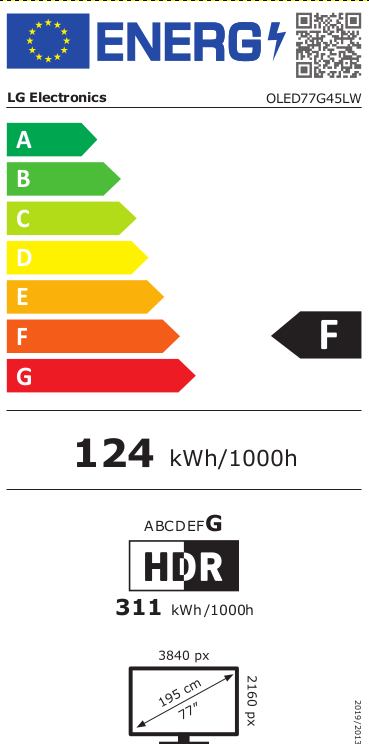 LG OLED77G45LW Gallery design OLED televisie