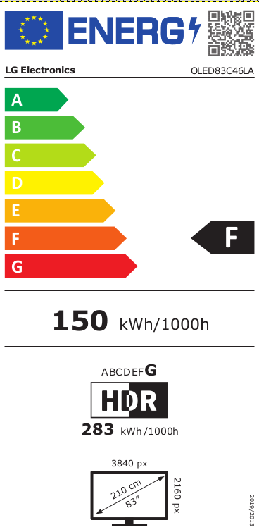 LG OLED83C46LA Super grootbeeld OLED televisie