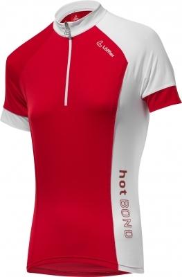 Loffler Hot Bond fietsshirt korte mouwen rood dames