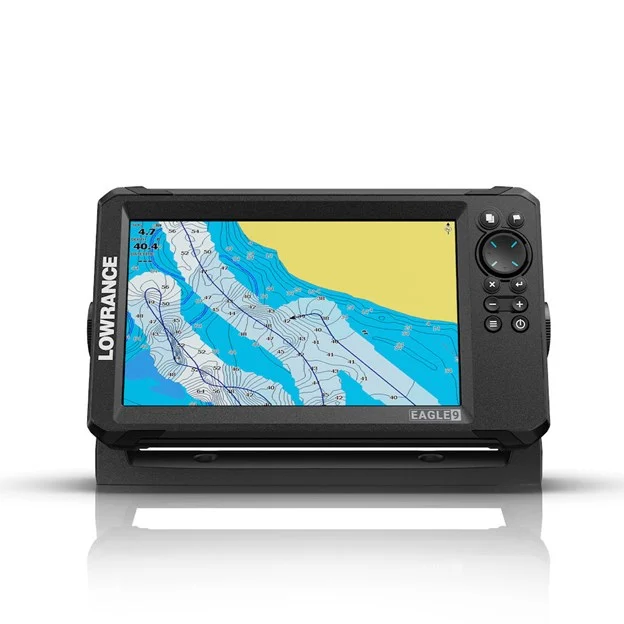 Lowrance Eagle 9 met 50/200 HDI transducer fish finder/kaartplotter