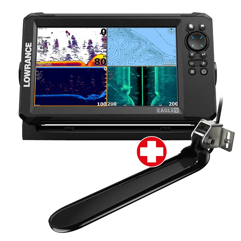 Lowrance Eagle 9 met TripleShot HD transducer fishfinder/kaarplotter