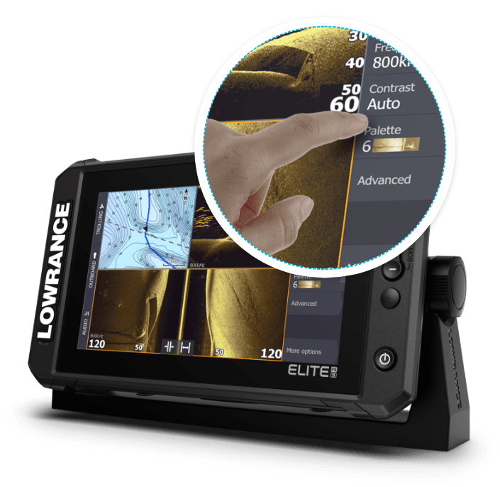 Lowrance Elite FS 7 met HDI transducer