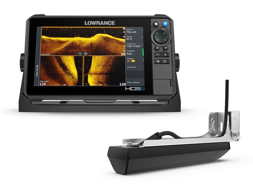 Lowrance HDS Pro 9 met Active Imaging HD 3-in-1 transducer