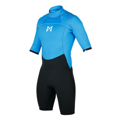 Magic Marine Brand Shorty 3/2 mm wetsuit blauw unisex
