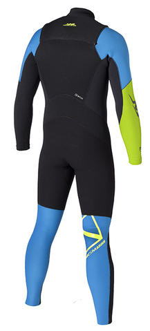 Magic Marine Ignite F-Zip Fullsuit 5/4mm D/L neopreen heren wetsuit met lange mouwen en benen