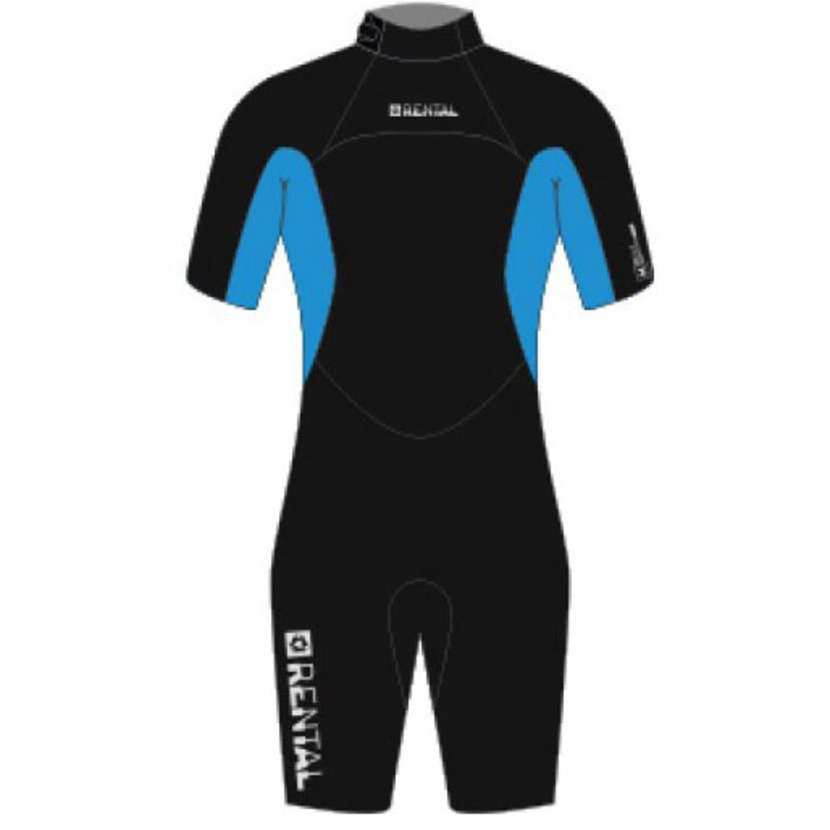 Magic Marine Rental Shorty 3/2mm 3/2mm Bzip Flatlock unisex wetsuit