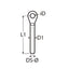 Marinetech Oogwalsterminal Oogwalsterminal 4,0mm x 61mm