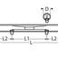 Marinetech Pijp Snelsluiting A4 150mm, voor koker 25x1,5mm