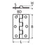 Marinetech Scharnier 100x55 mm afmetingen l x b x dikte: 100x55x1.5 mm